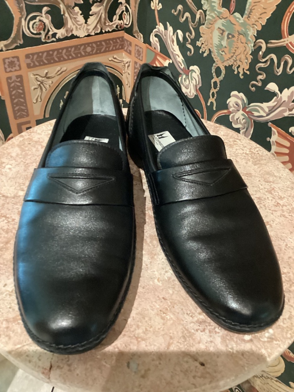 MORESCHI MEN’S BLACK LOAFERS - MADE IN ITALY - SIZE 8.5 US